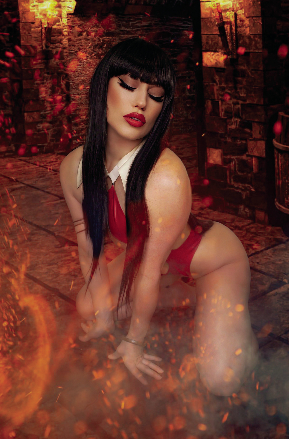 Vampirella Dracula Rage #4 Cover H 1 for 15 Incentive Cosplay Virgin