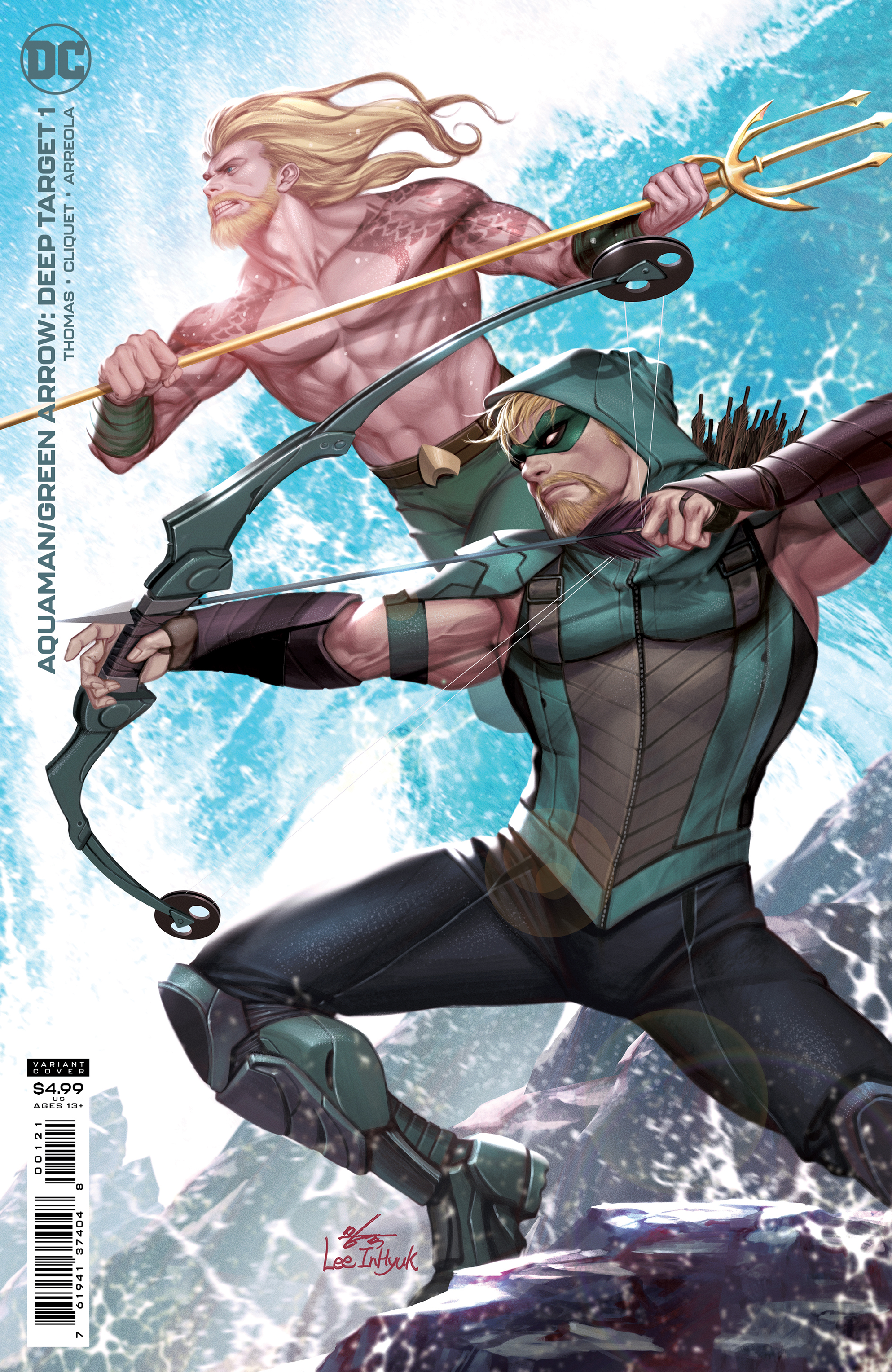 Aquaman Green Arrow Deep Target #1 Cover B Inhyuk Lee Card Stock Variant (Of 7)