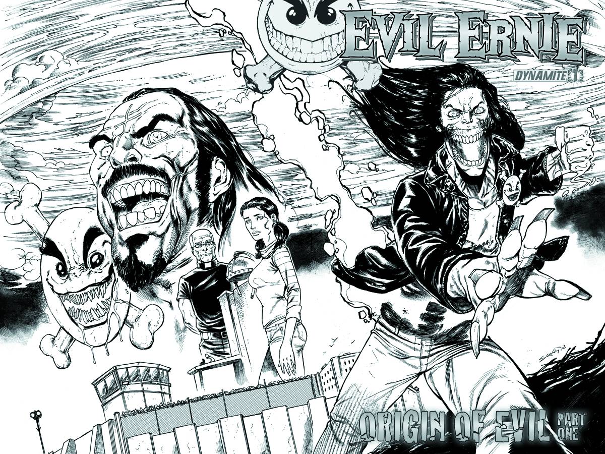 Evil Ernie #1 1 for 10 Seeley Black & White Incentive