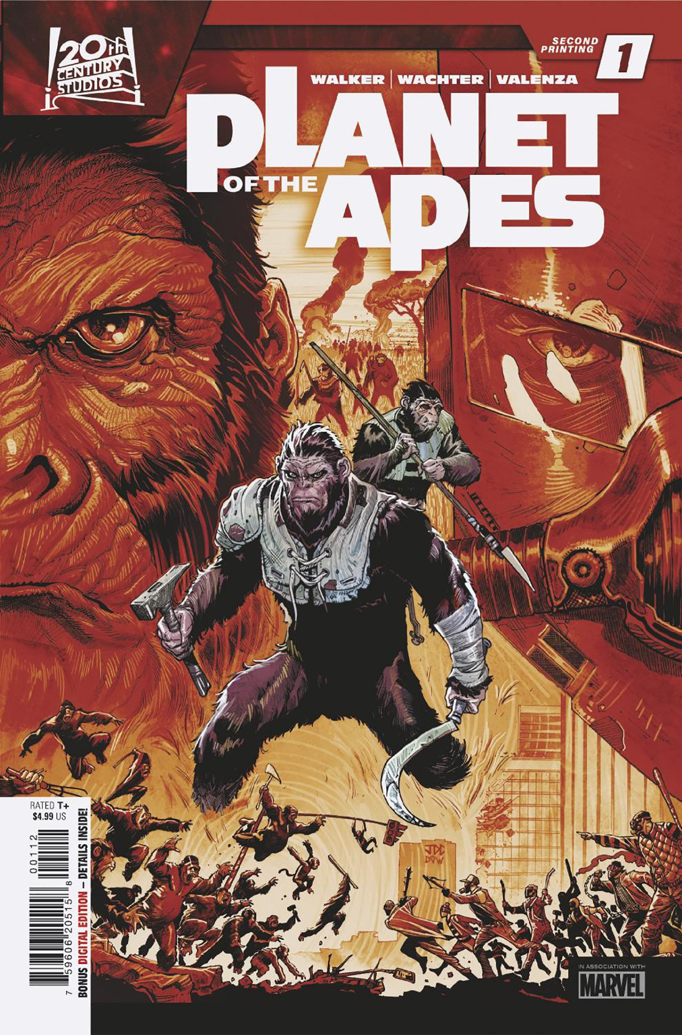 Planet of the Apes #1 Joshua Cassara 2nd Printing Variant