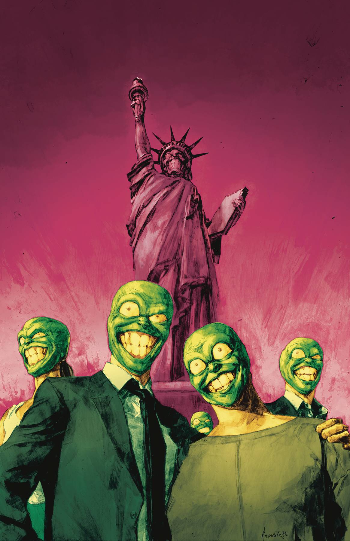 Mask I Pledge Allegiance To The Mask #4 Cover A Reynolds (Mature) (Of 4)