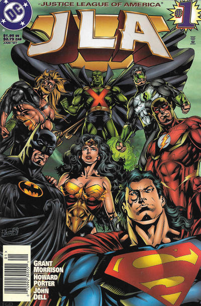 JLA #1 [Newsstand]-Fine (5.5 – 7)