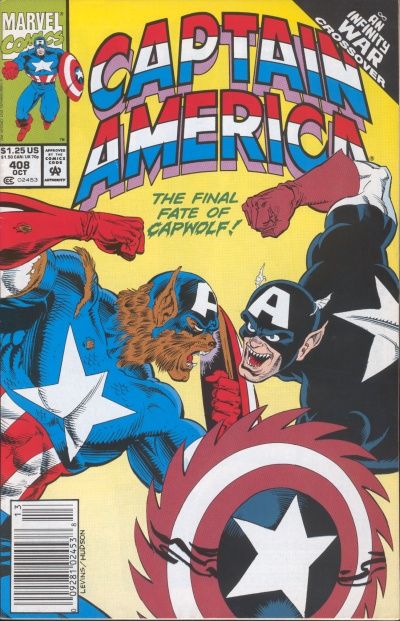 Captain America #408 [Newsstand]-Fine 