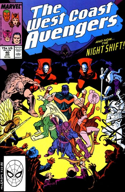 West Coast Avengers #40 [Direct]-Very Good (3.5 – 5)