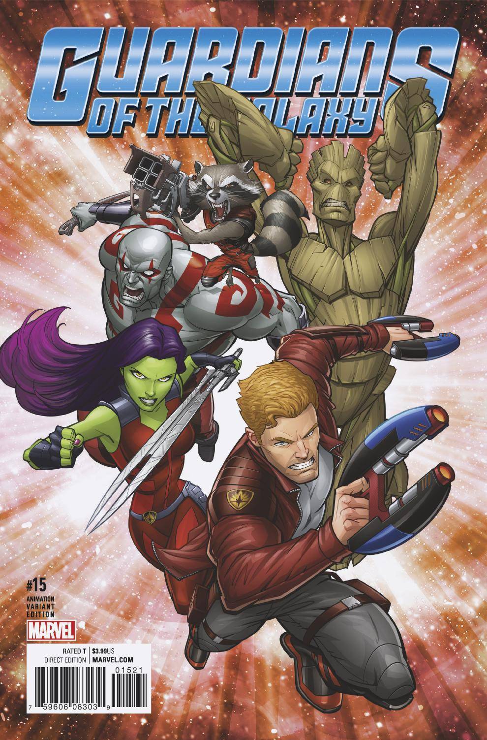 Guardians of Galaxy #15 Animation Variant