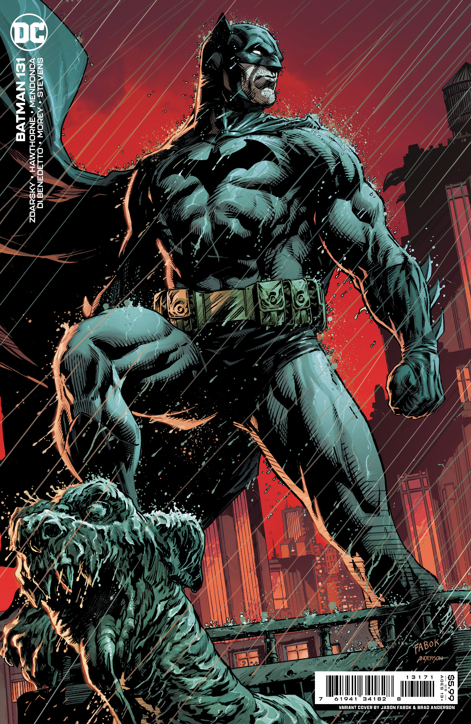 Batman #131 Cover D Jason Fabok Card Stock Variant (2016)
