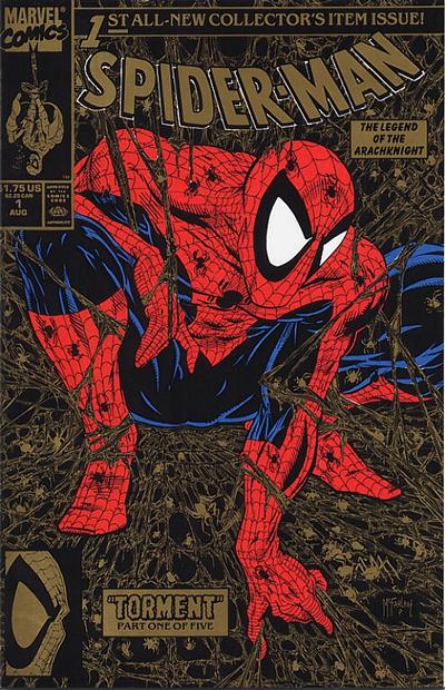 Spider-Man #1 [Second Printing - Gold Edition] - Vf-