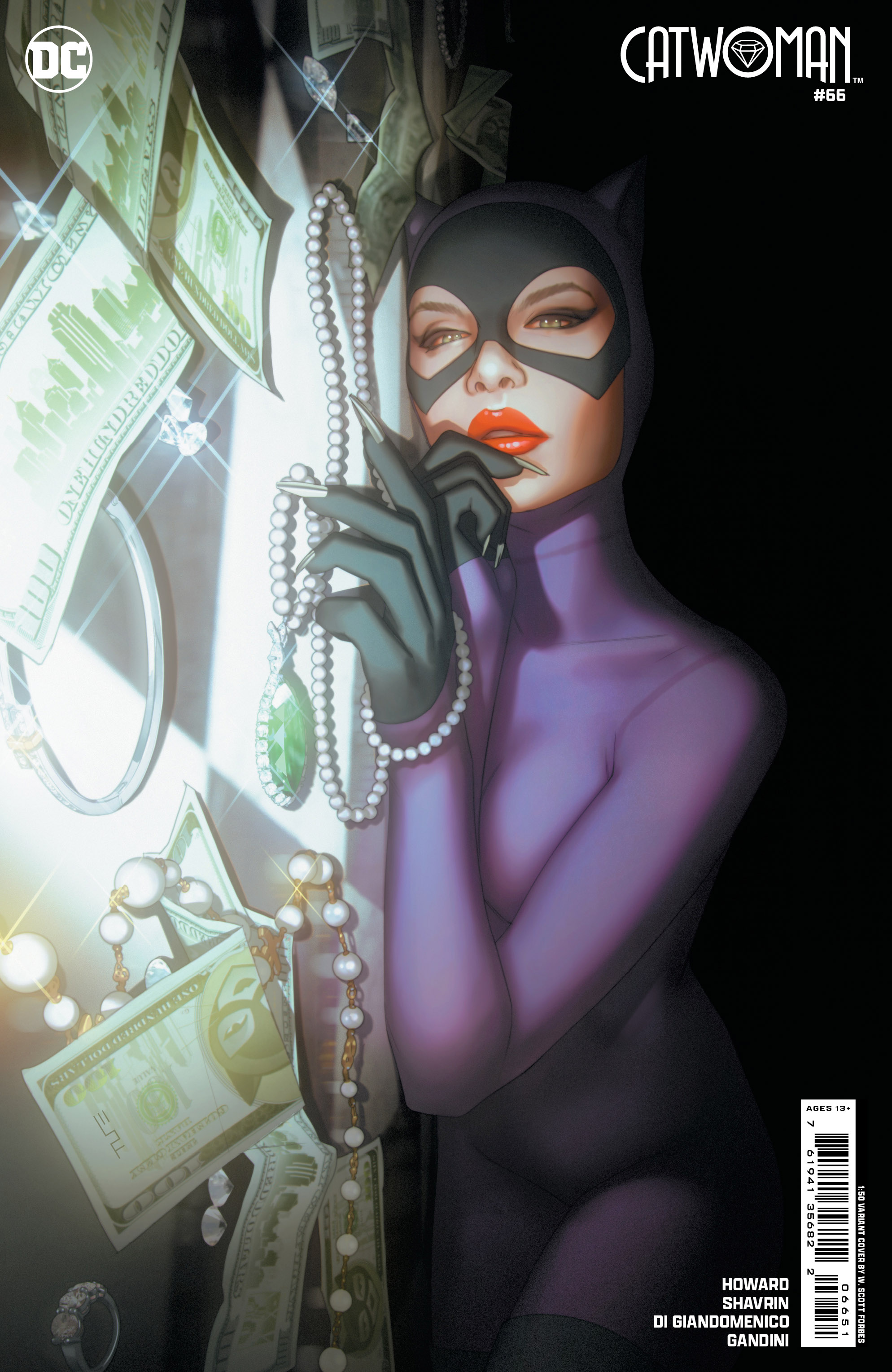 Catwoman #66 Cover E 1 for 50 Incentive W. Scott Forbes Card Stock Variant
