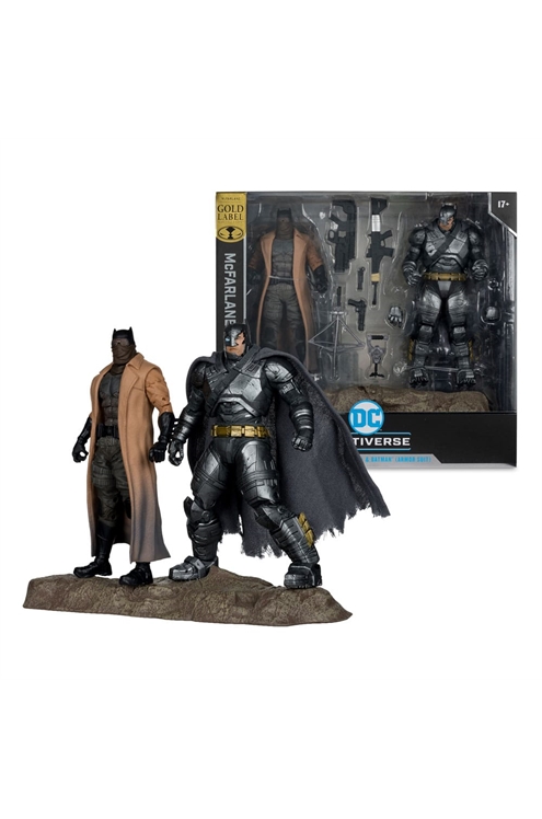 ***Pre-Order*** DC Multiverse Batman V Superman Knightmare & Armor Suit (Gold Label) 2-Pack #02