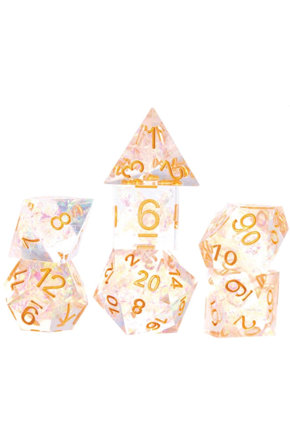 Rpg Dice Set 7 Sharp Fairy Crystal