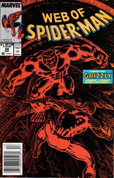 Web of Spider-Man #58 [Newsstand]-Fine