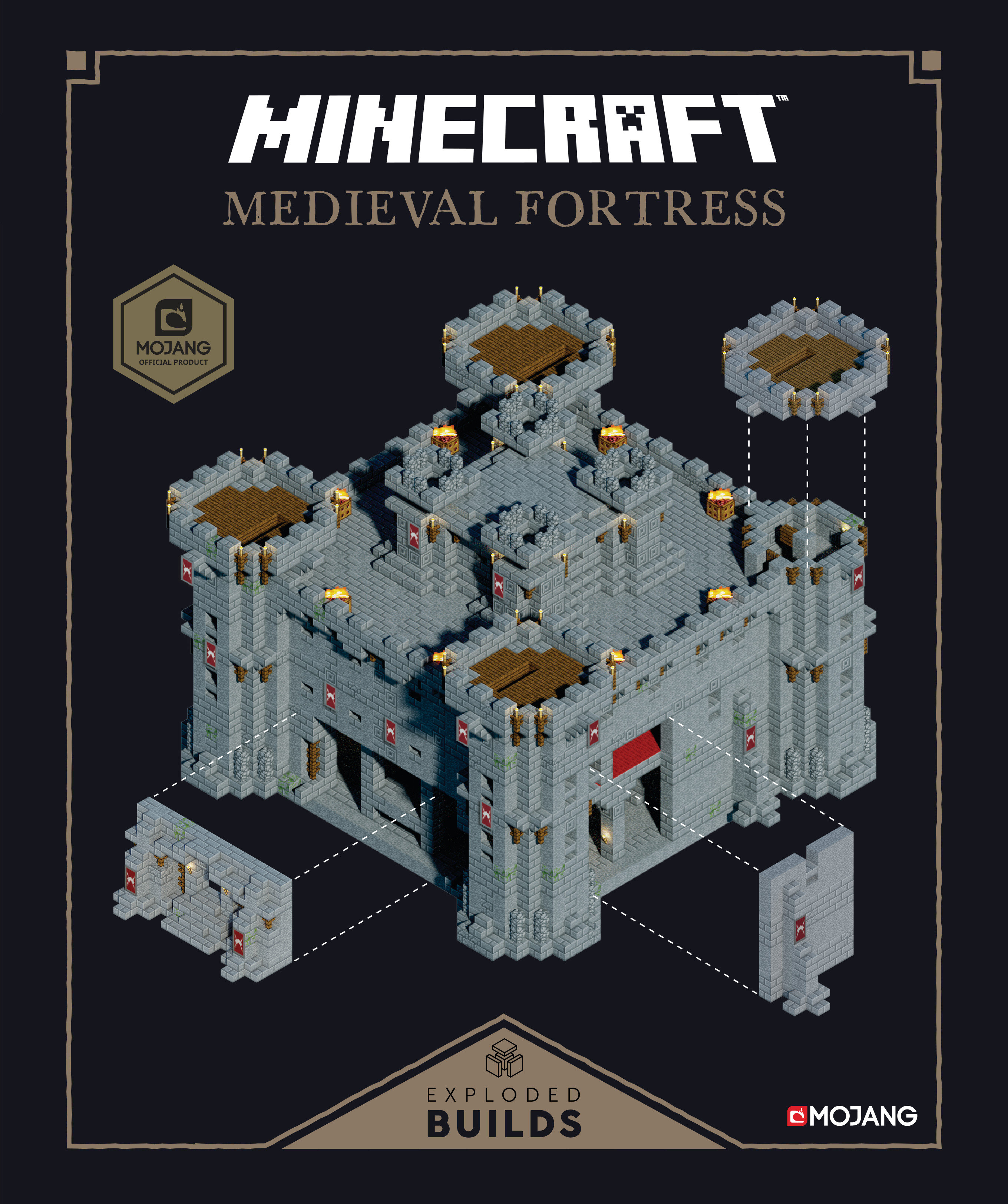 Minecraft Paperback Novel Volume 1 Exploded Builds Medieval Fortress