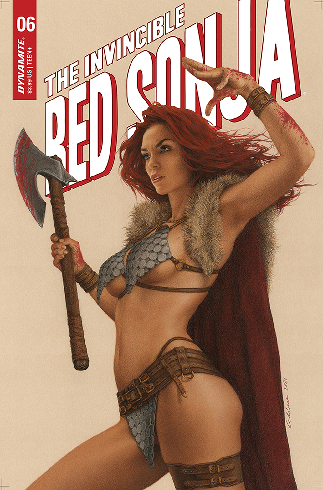 Invincible Red Sonja #6 Cover C Celina