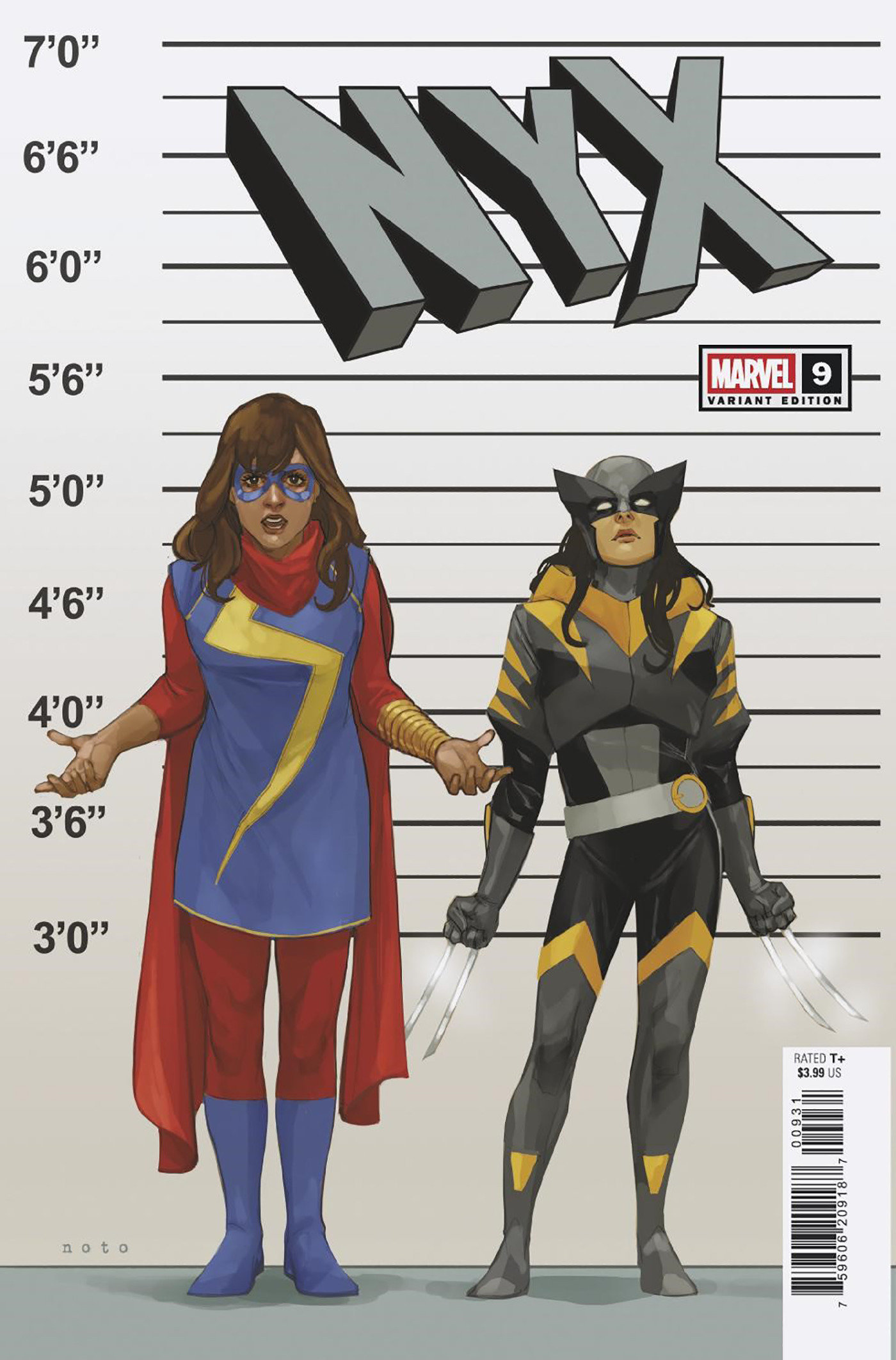 NYX #9 Phil Noto Connecting X-Manhunt Variant (X-Manhunt)