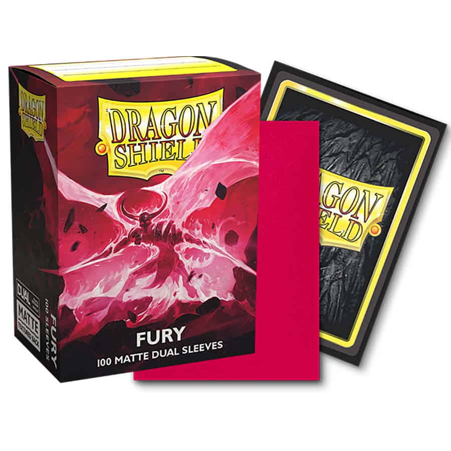 Dragon Shield Standard Size Matte Dual Sleeves: Fury (100)