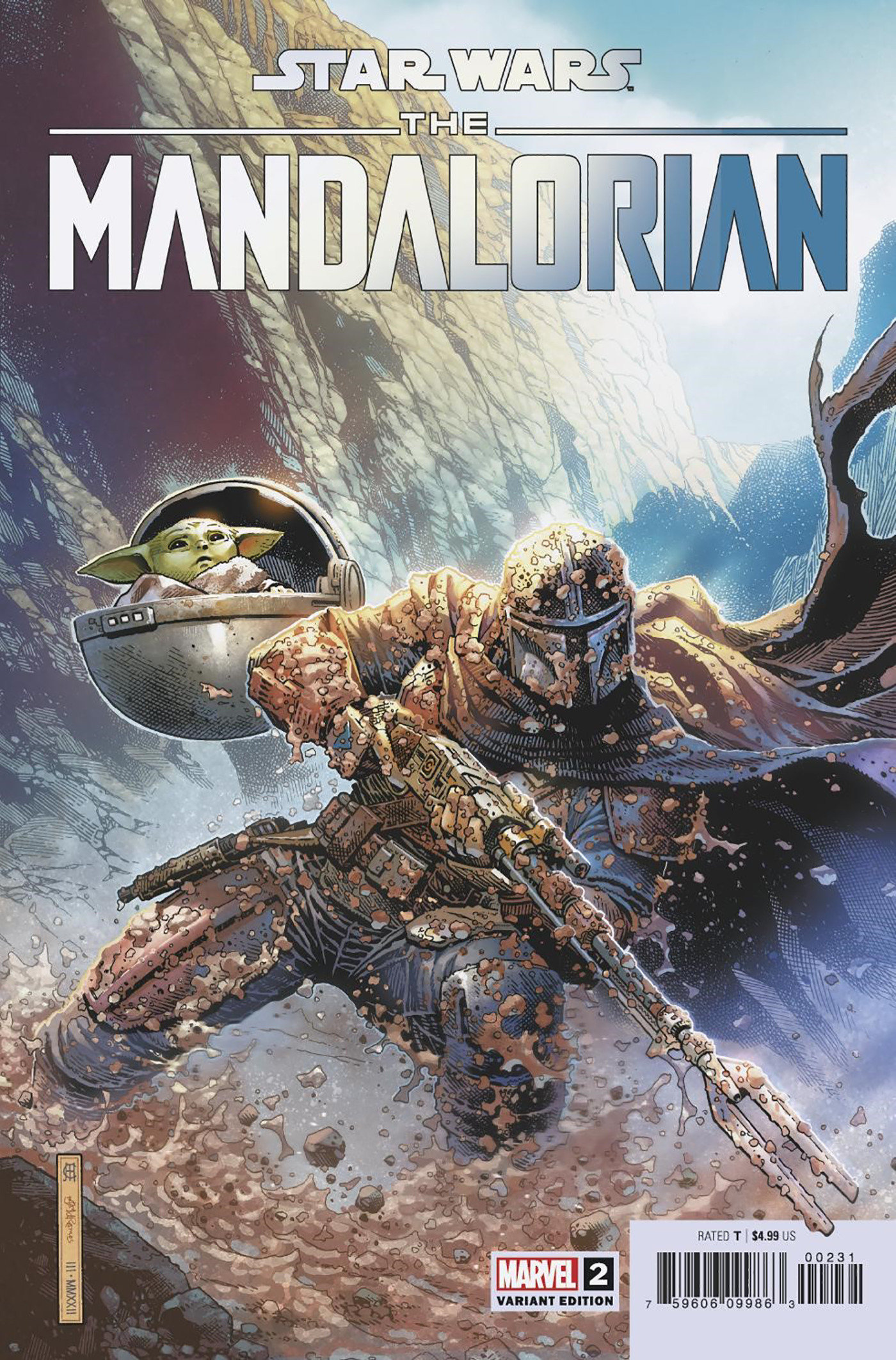 Star Wars: The Mandalorian Season 1 #2 1 for 50 Incentive Cheung Variant