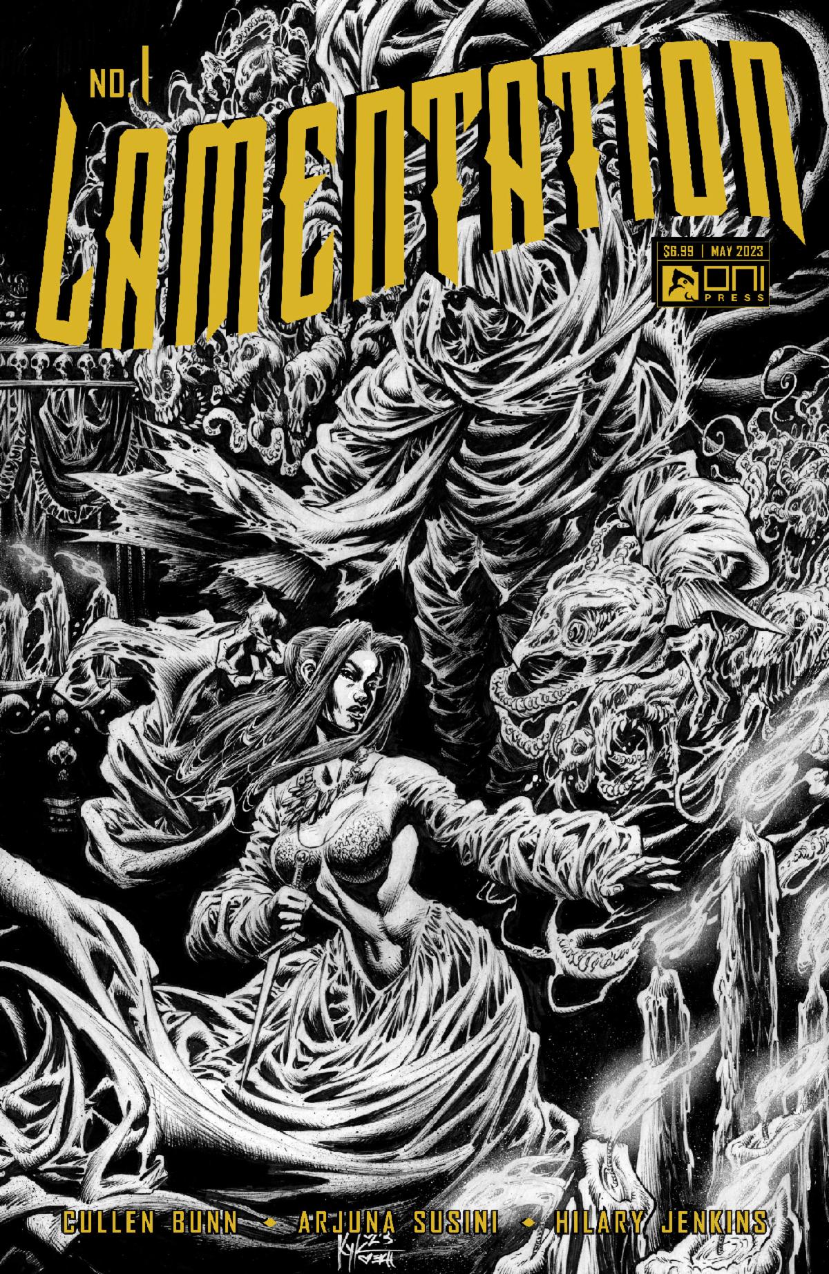 Lamentation #1 Cover F 1 for 20 Incentive Kyle Hotz Black And White Variant (Of 3)