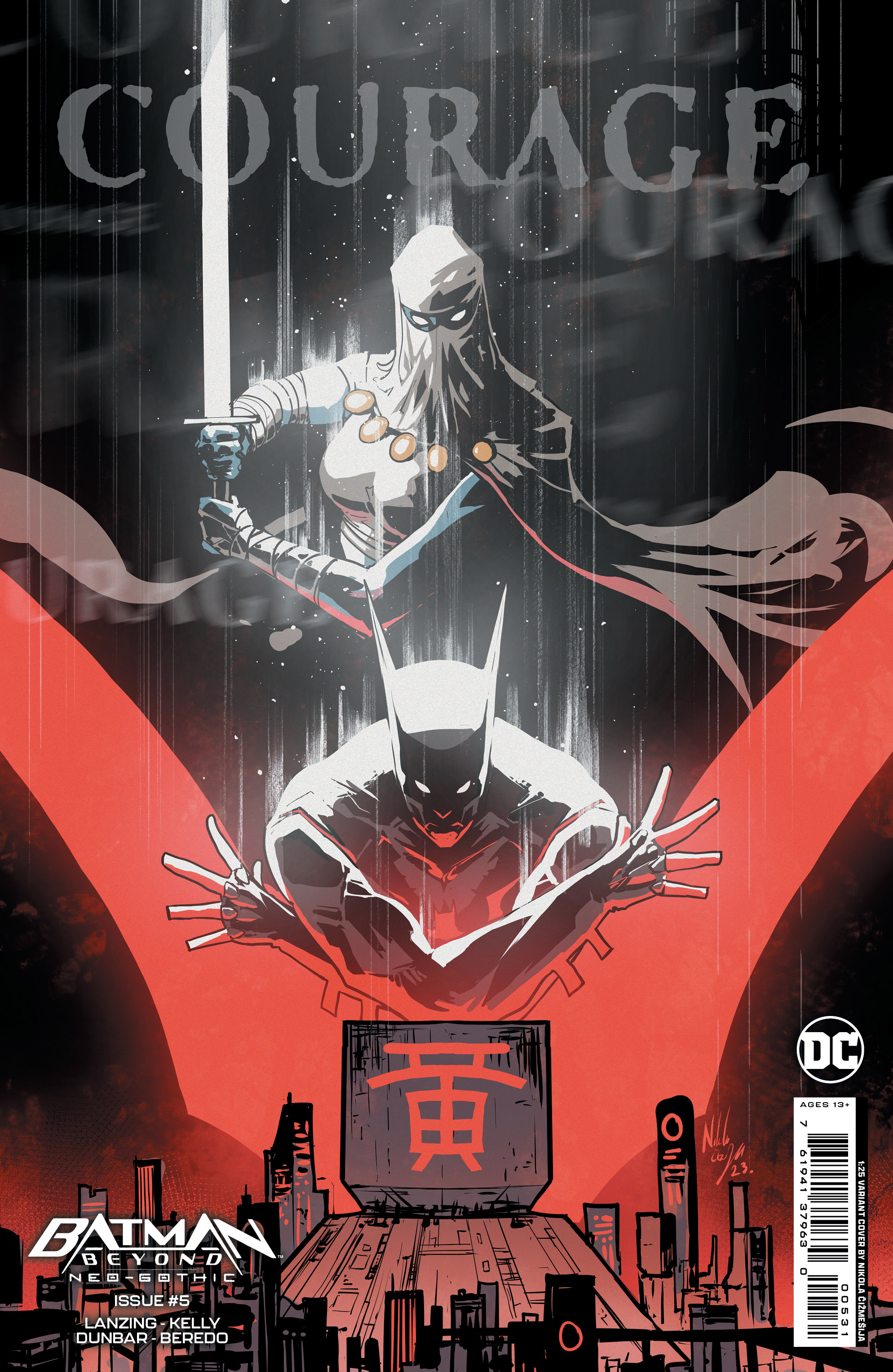 Batman Beyond Neo-Gothic #5 Cover C 1 for 25 Incentive Nikola Cizmesija Card Stock Variant (Of 6)