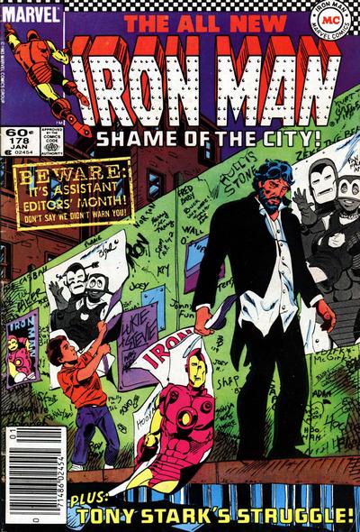 Iron Man #178 [Newsstand]-Very Fine (7.5 – 9)