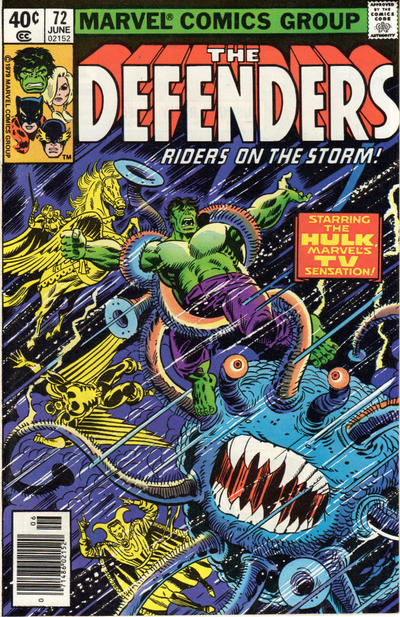 The Defenders #72 [Newsstand](1972)-Very Fine (7.5 – 9)