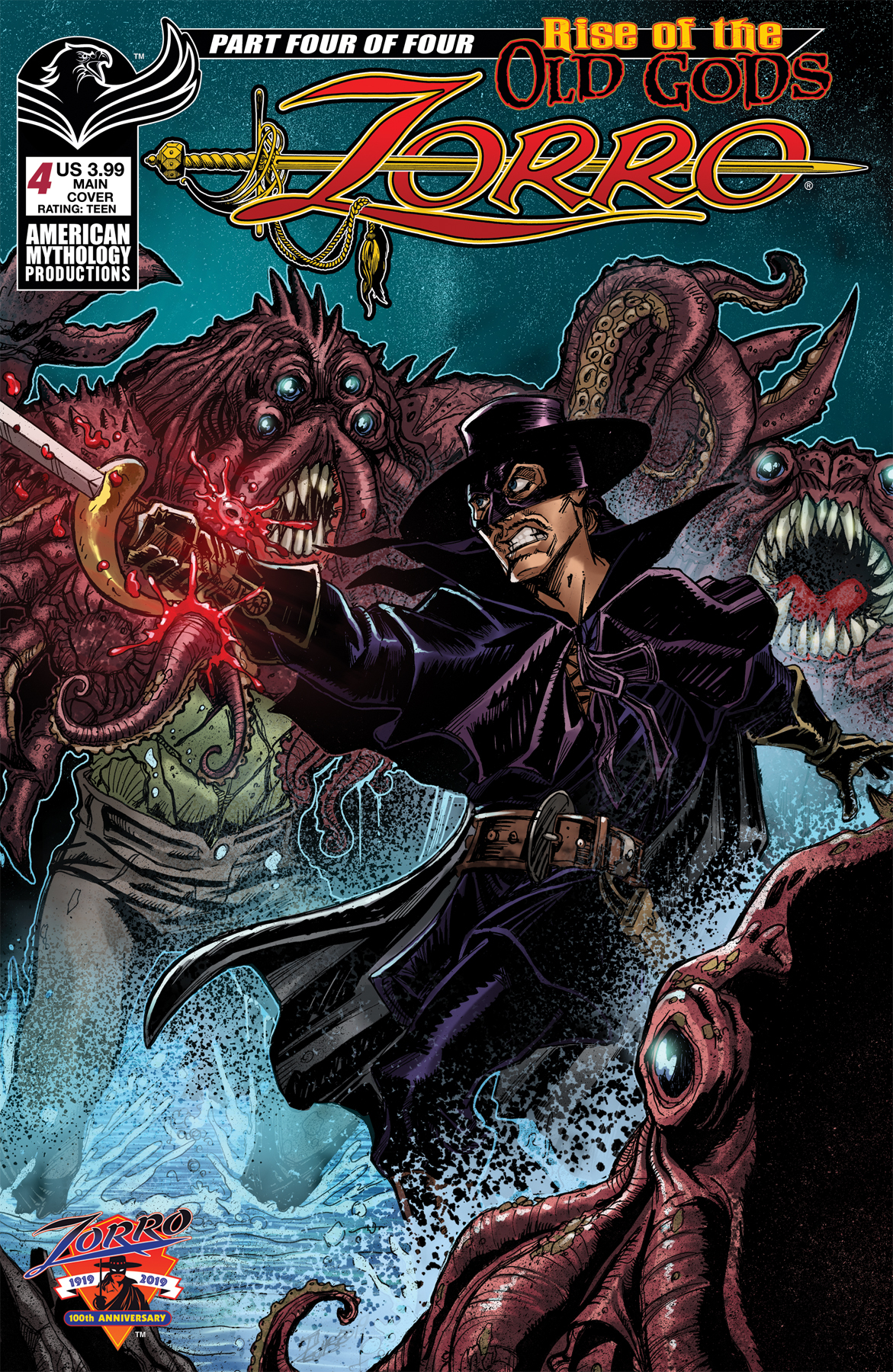 Zorro Rise of the Old Gods #4 Cover A Calzada