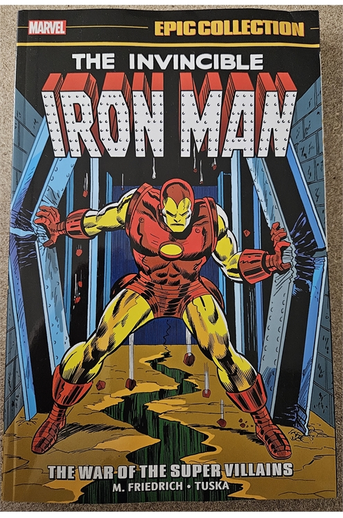 Iron Man Epic War of The Super Villains Graphic Novel (Marvel 2023) Used - Very Good