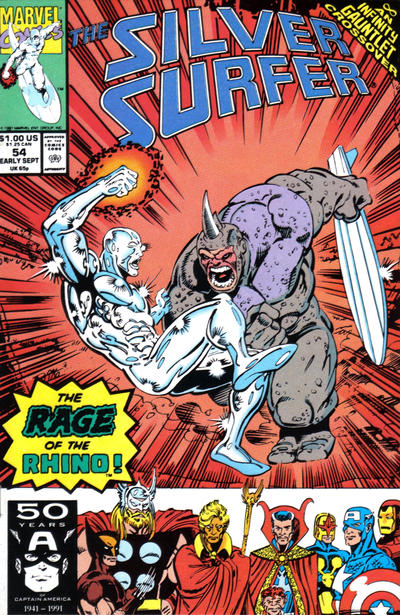 Silver Surfer #54-Very Fine (7.5 – 9)