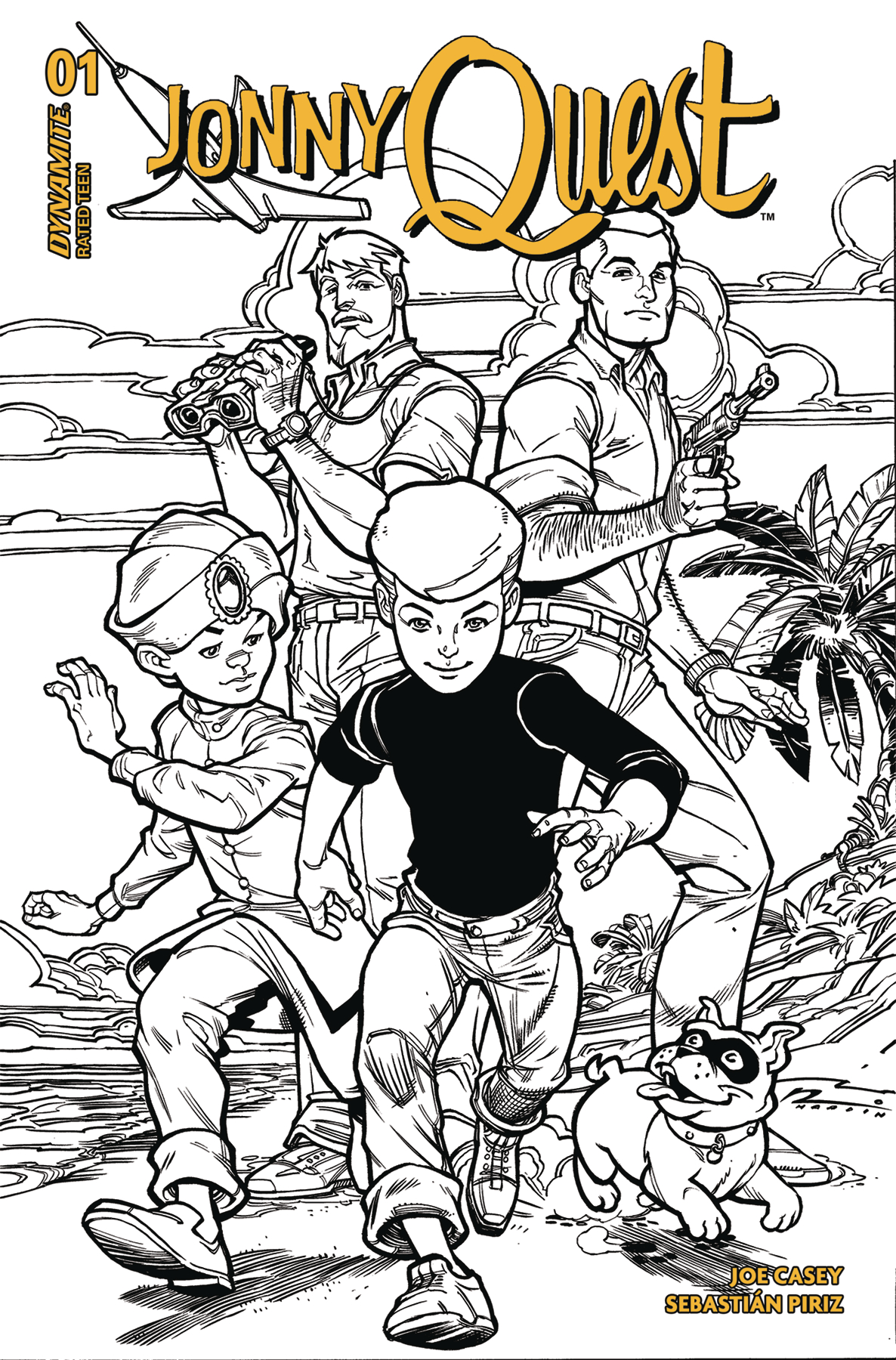 Jonny Quest #1 Cover P 1 for 15 Incentive Hardin Line Art