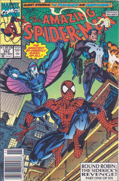 The Amazing Spider-Man #353 [Newsstand] - Fn 6.0