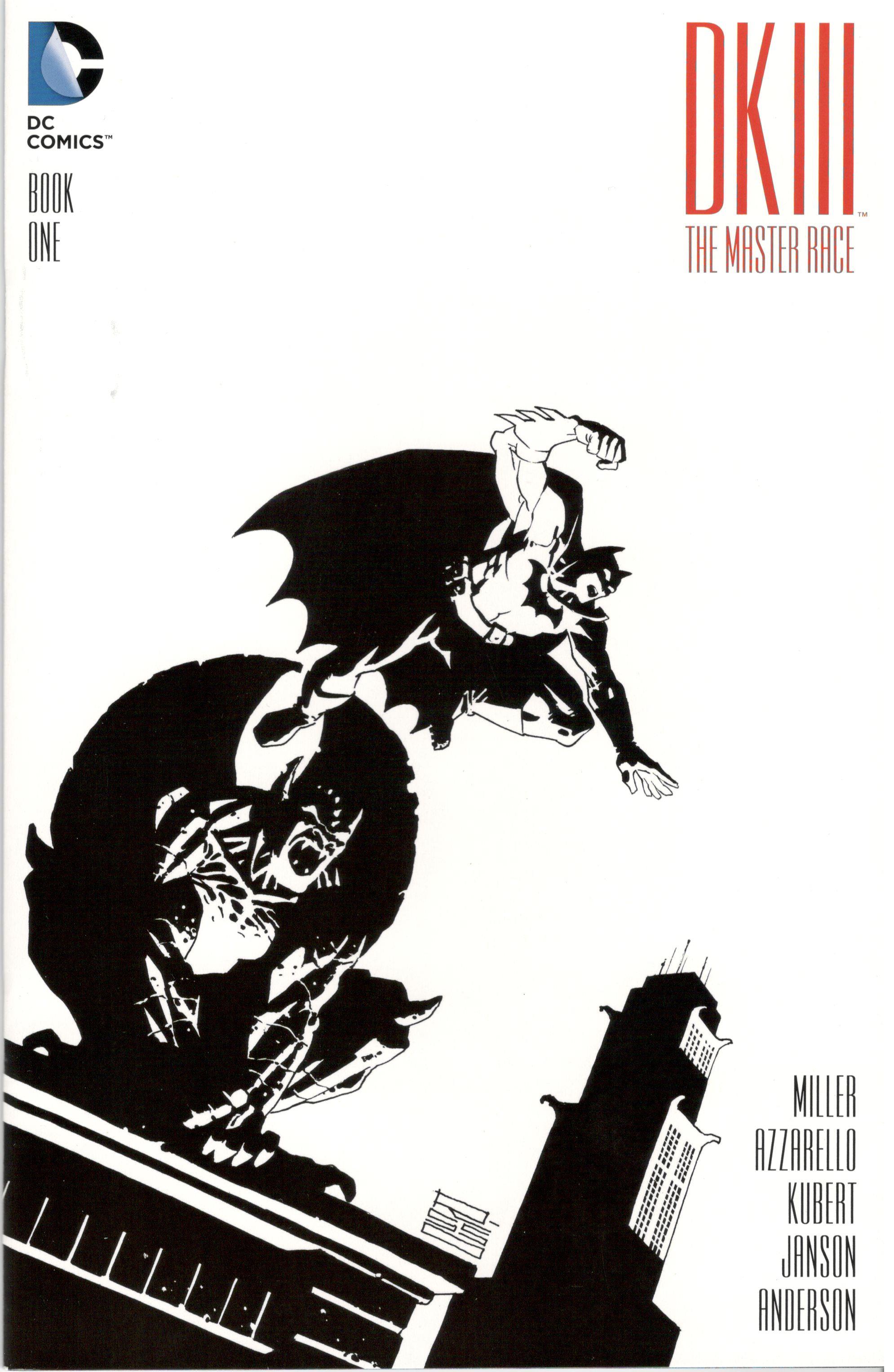 Dark Knight III #1 Beyond Comics Eduardo Risso Black & White Variant