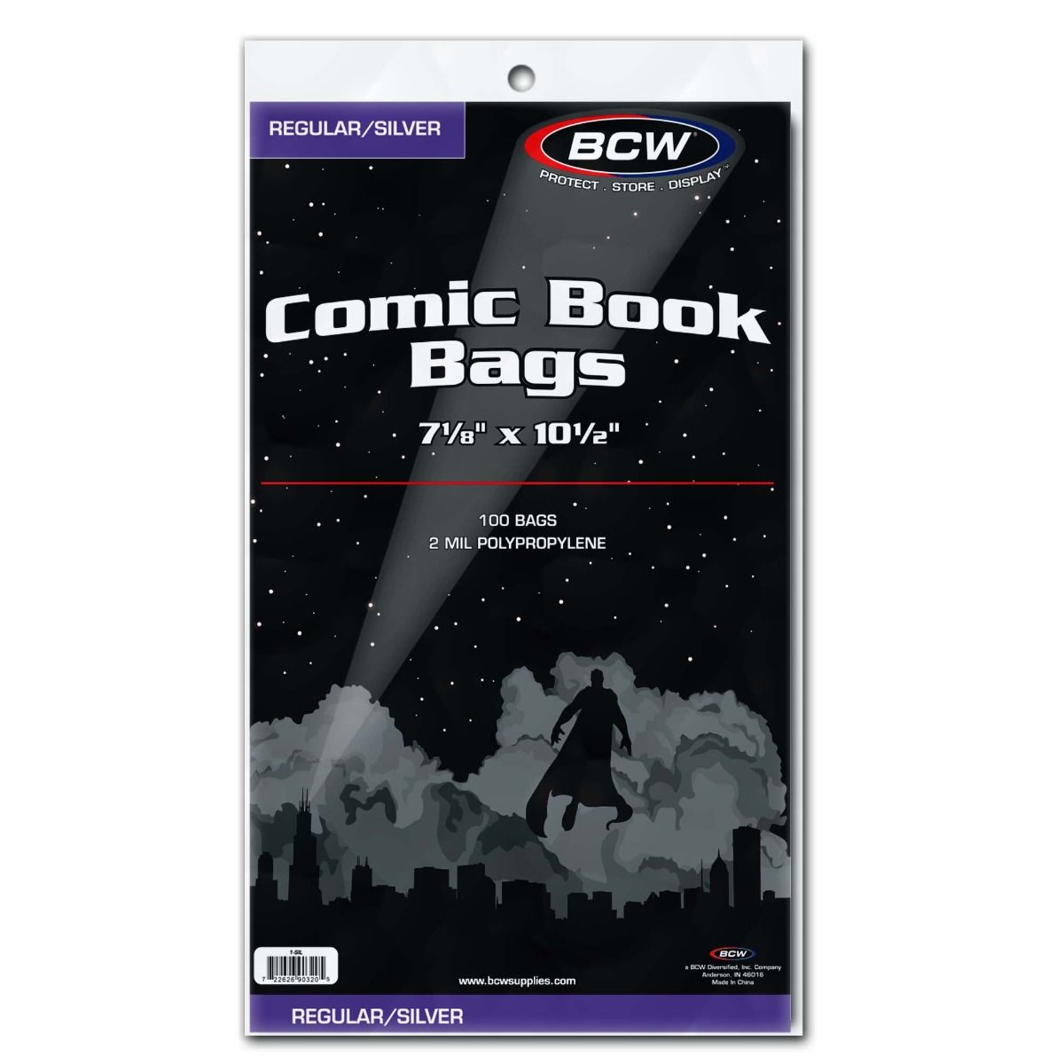 BCW Silver / Regular Comic Bags (100 Count)