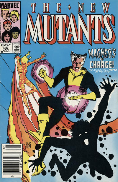 The New Mutants #35 [Newsstand] - Vg+