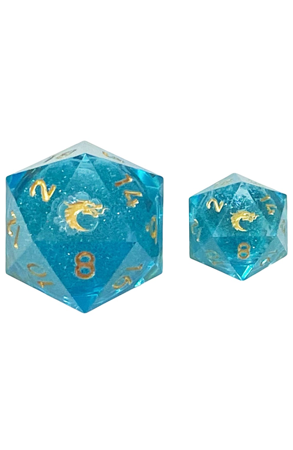 Old School Sharp Edged 35Mm D20: Liquid Infused - Azure Fury