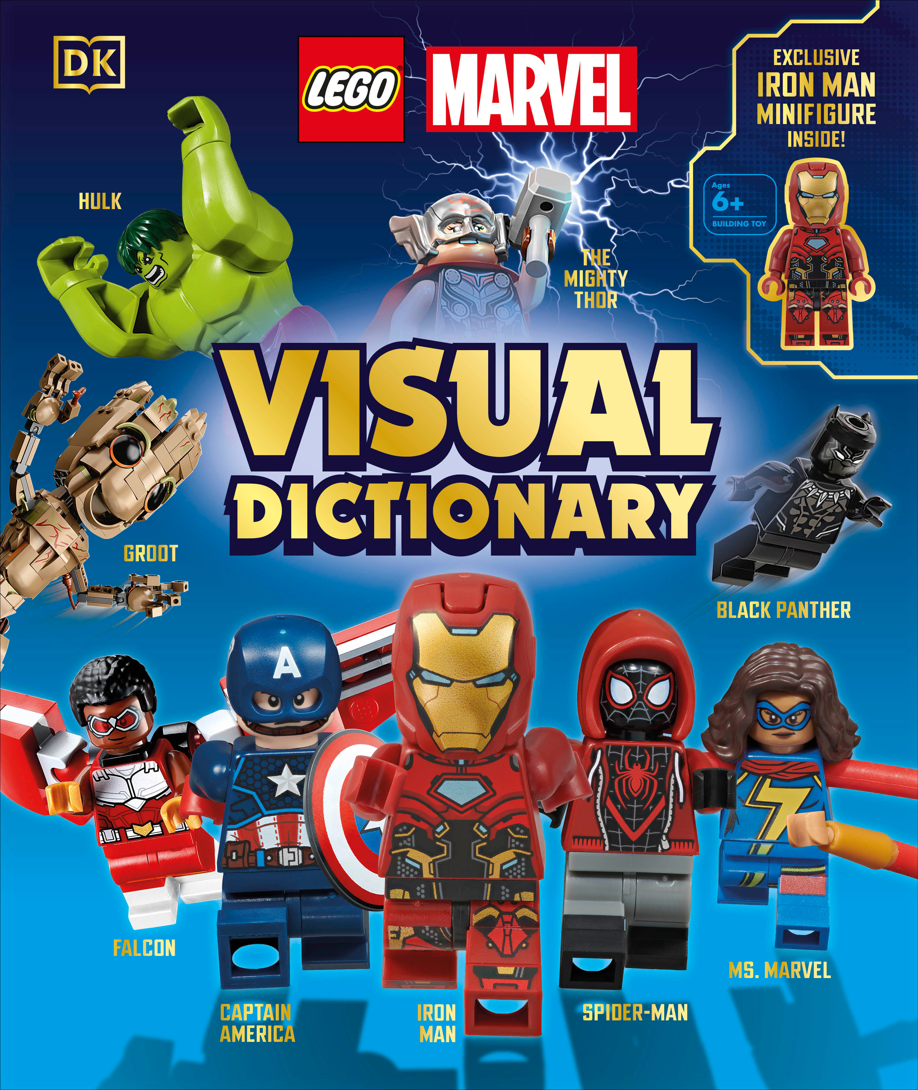 Lego Marvel Visual Dictionary Hardcover (With Iron Man Minifig)