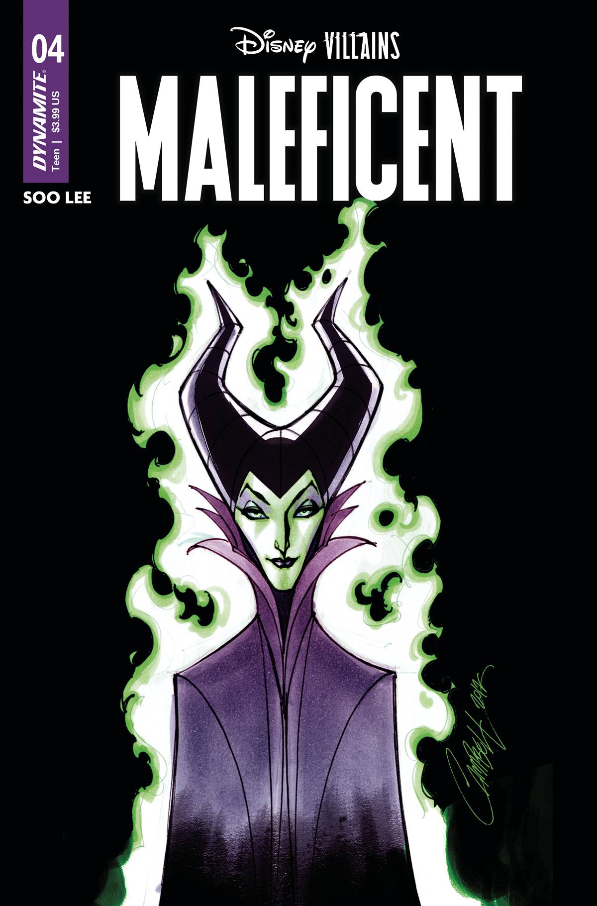 Disney Villains Maleficent #4 Cover O Last Call Campbell Original