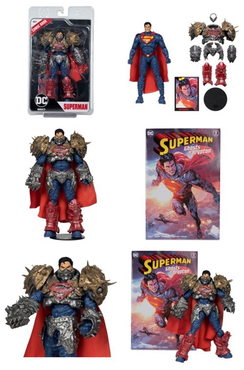 *Pre-Order* DC Direct Action Figure & Comic Book Superman (Ghosts of Krypton) 