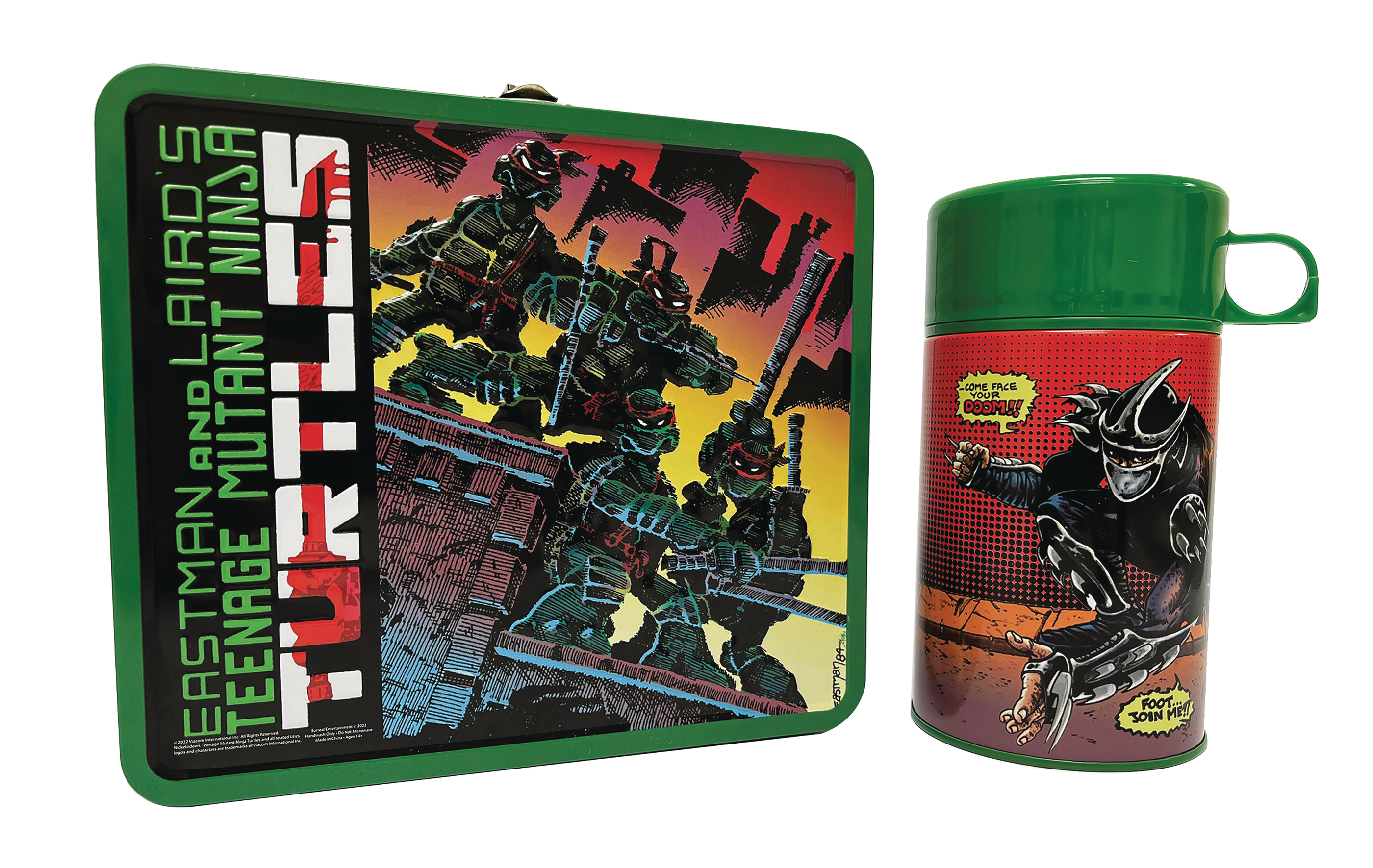 Teenage Mutant Ninja Turtles Classic Comic #1 Px Lunch Box With Thermos