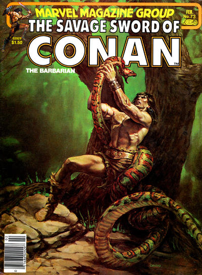 The Savage Sword of Conan #73 [Newsstand] - Fn-