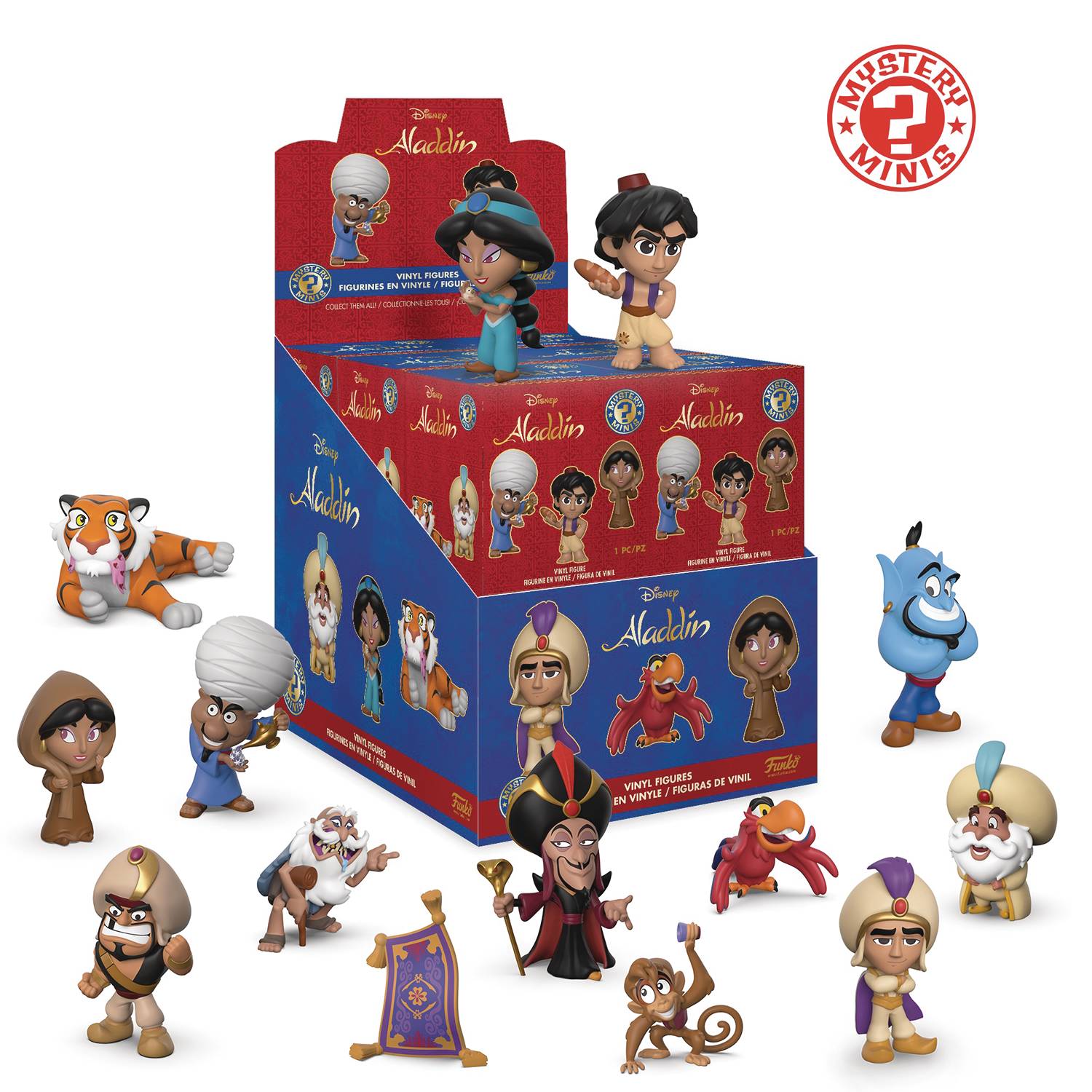 Mystery Minis Disney Aladdin 12 Piece Blind Mystery Box Display