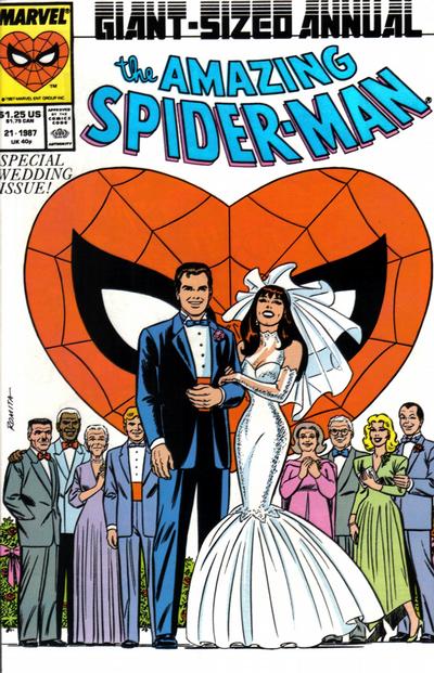 The Amazing Spider-Man Annual #21 [Direct]-Very Fine (7.5 – 9) Marriage of Pete & Mj