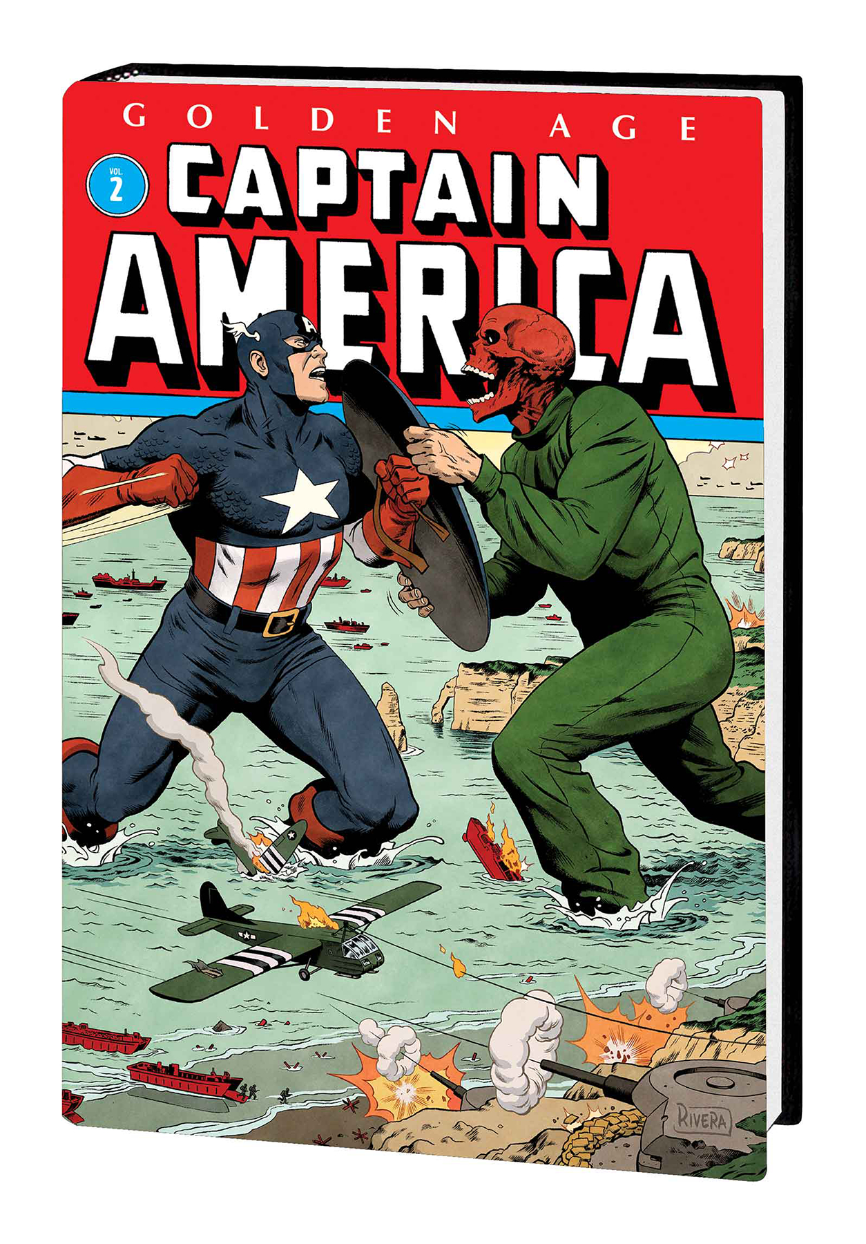 Golden Age Captain America Omnibus Hardcover Volume 2 Rivera Cover