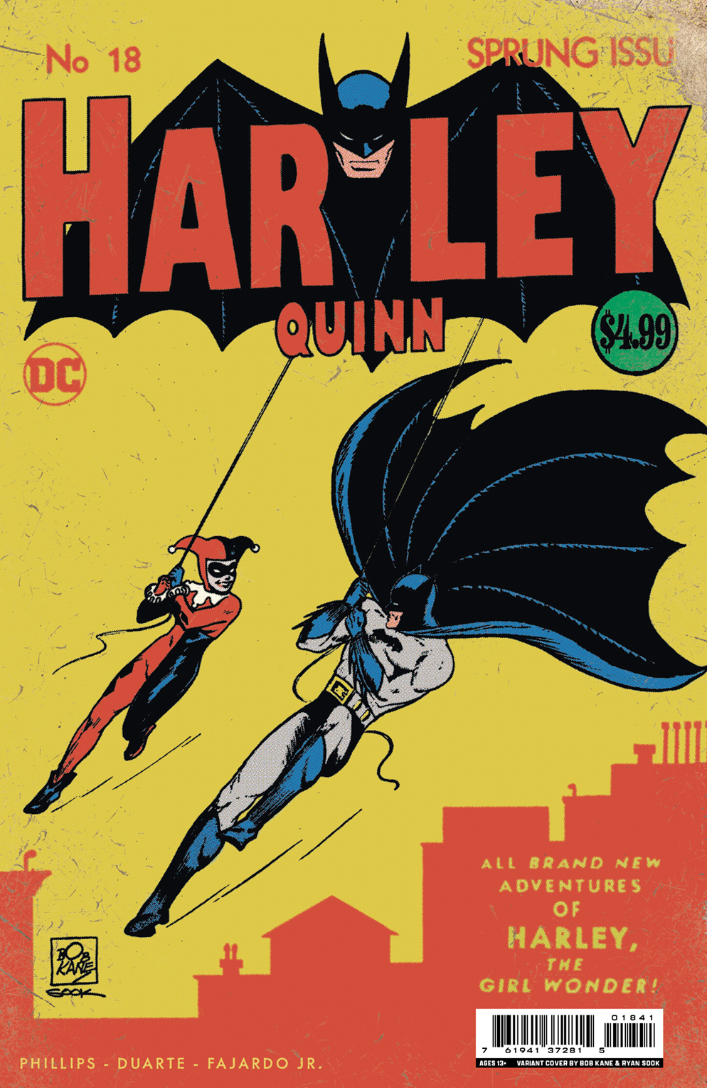 Harley Quinn #18 Cover C Ryan Sook Homage Card Stock Variant (2021)