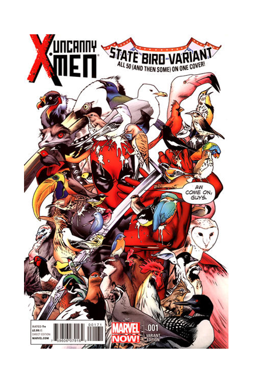 Uncanny X-Men #1 Deadpool 53 State Birds Variant Now
