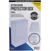 Action Figure 6in Collapsible Protector Box Trapezoid 8 Pack