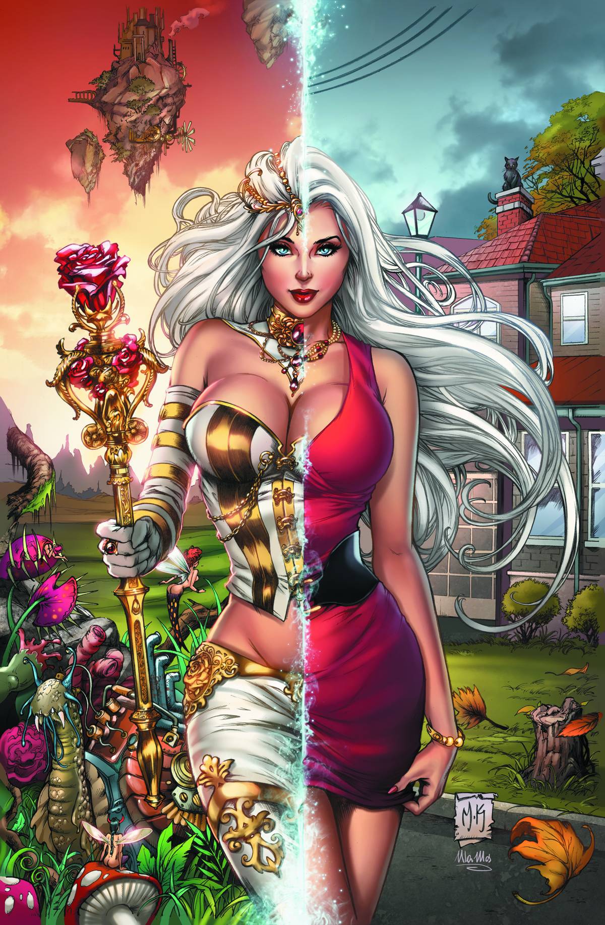 Grimm Fairy Tales Wonderland #12 A Cover Krome Red Dress