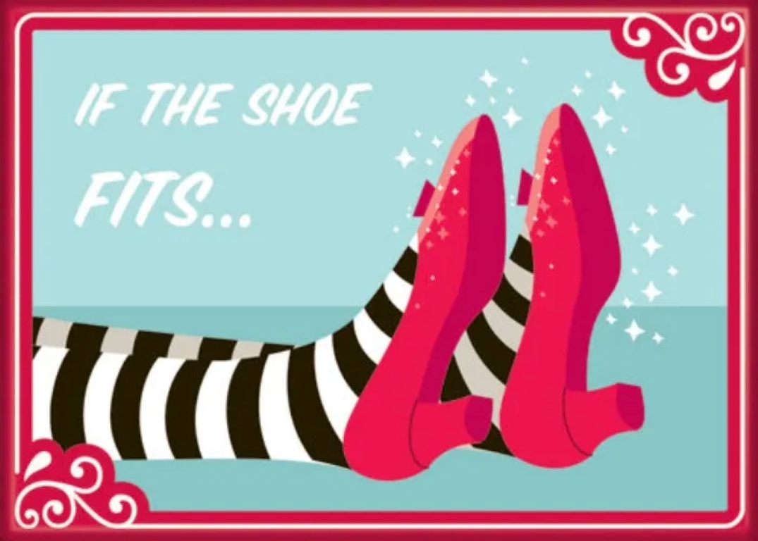 Wizard of Oz If The Shoe Fits Photo Magnet