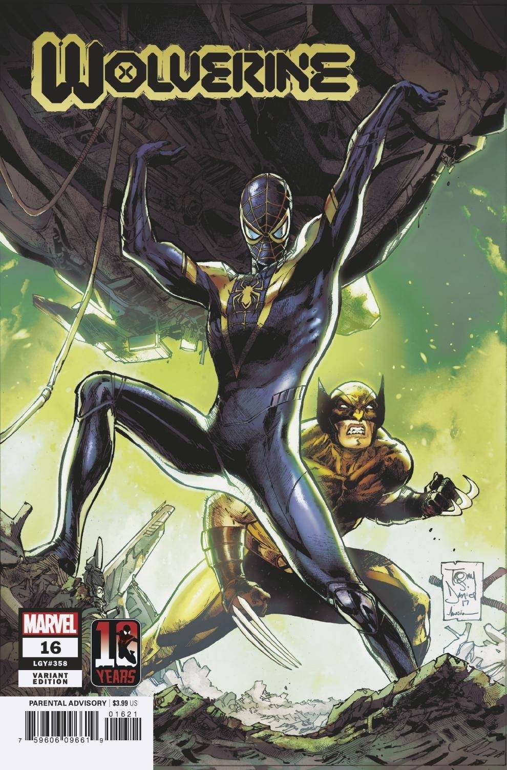 Wolverine #16 Daniel Miles Morales 10th Anniversary Variant (2020)
