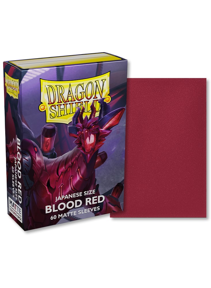 Dragon Shield Blood Red Japanese Size Sleeves (60)