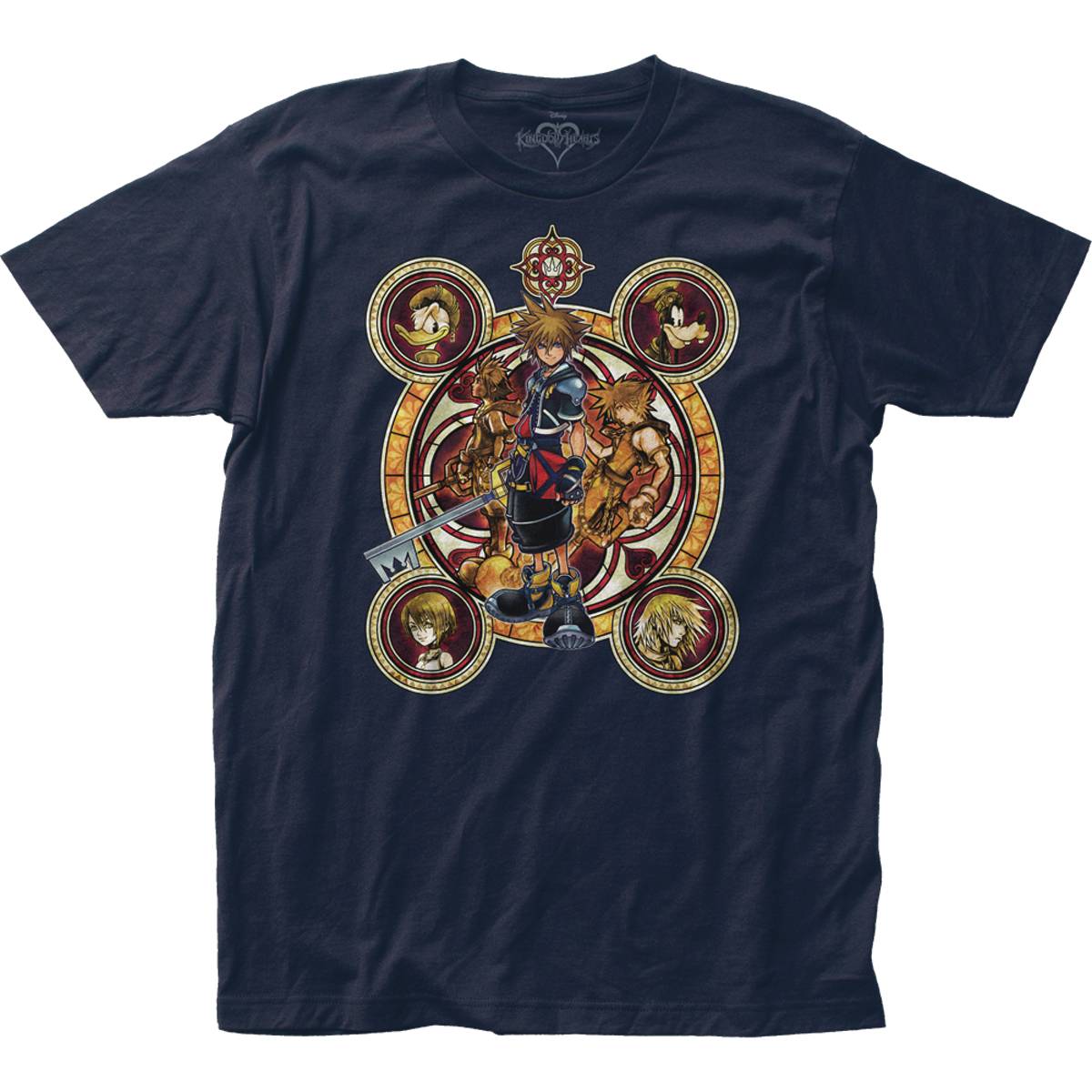 Kingdom Hearts Character Circles T-Shirt XL