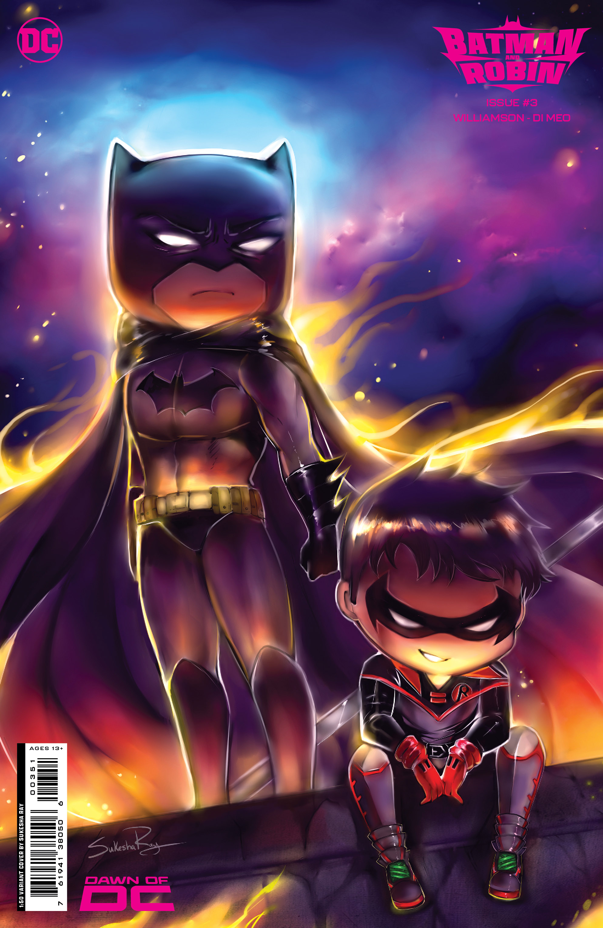Batman and Robin #3 Cover F 1 for 50 Incentive Sukesha Ray Card Stock Variant